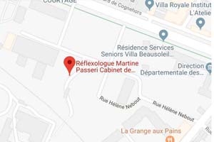 Plan accès Cabinet Réflexologie Martine Passeri